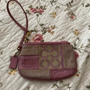 Pink & Beige Coach Wrislet